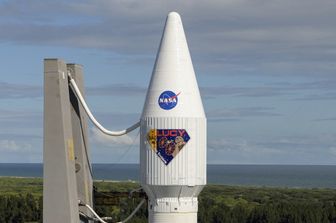 La sonda Lucy prima del lancio dalla base Nasa di Cape Canaveral in Florida&nbsp;