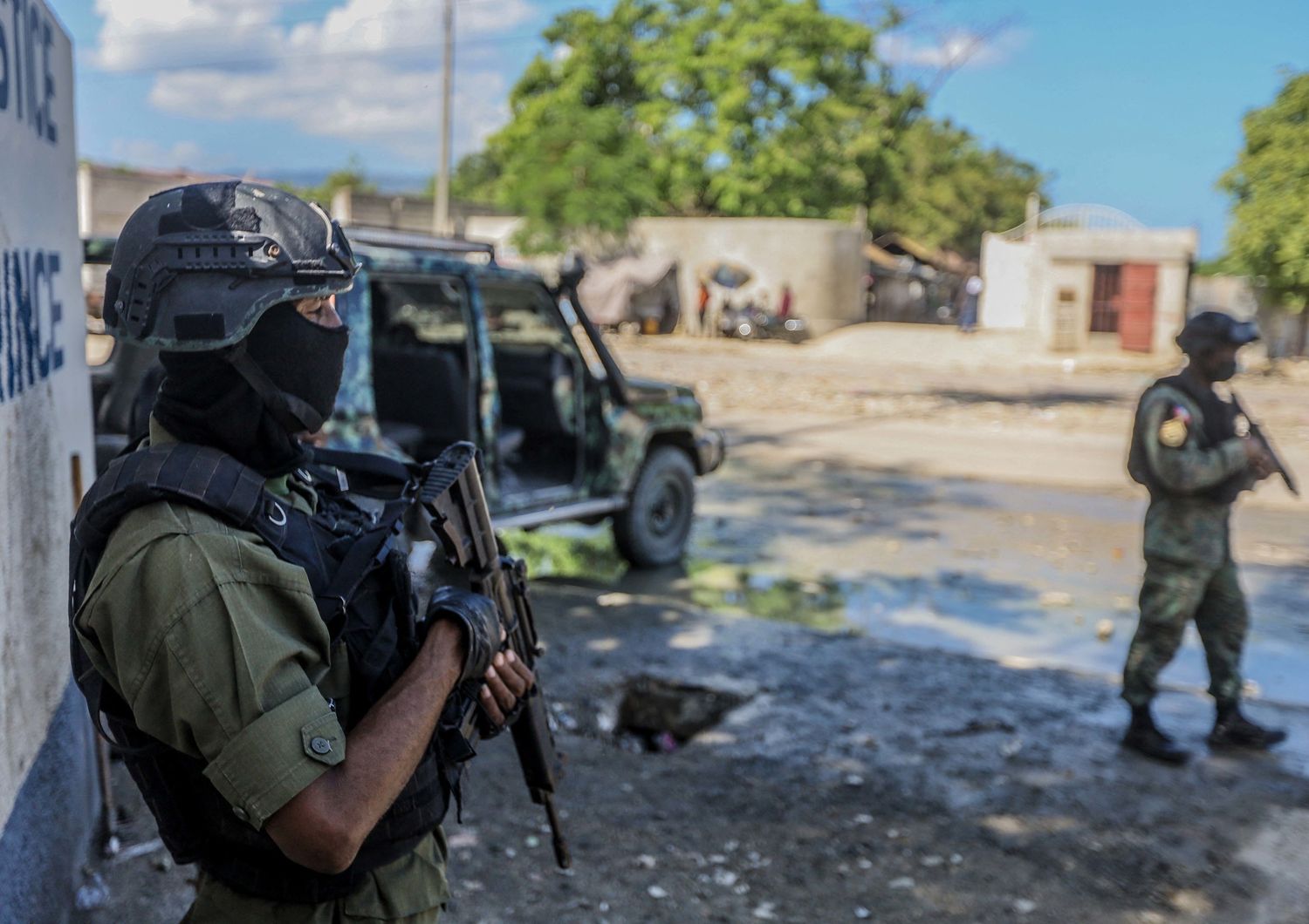 Soldati haitiani di guardia a Port-au-Prince&nbsp;