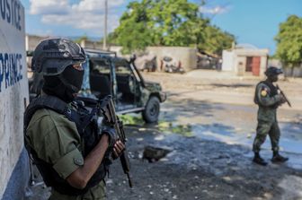 Soldati haitiani di guardia a Port-au-Prince&nbsp;