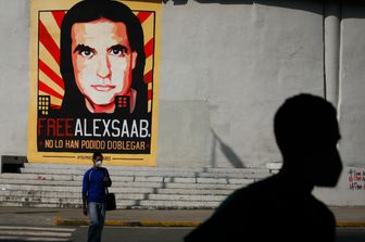 Graffiti a Caracas per il rilascio dell'uomo d'affari colombiano Alex Saab&nbsp;
