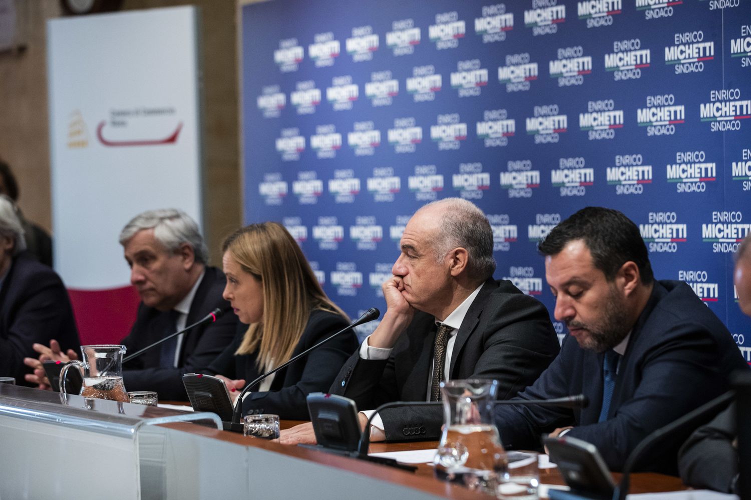 Tajani, Meloni, Michetti e Salvini