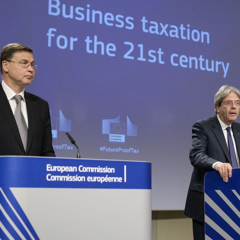 Valdis Dombrovskis e Paolo Gentiloni