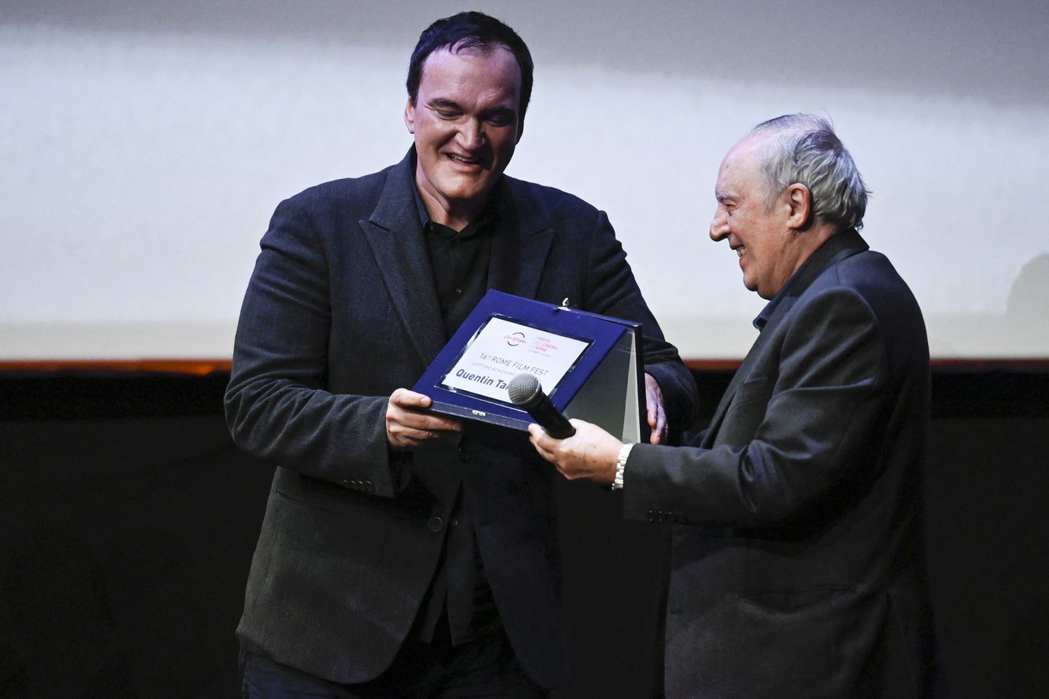 Quentin Tarantino con Dario Argento