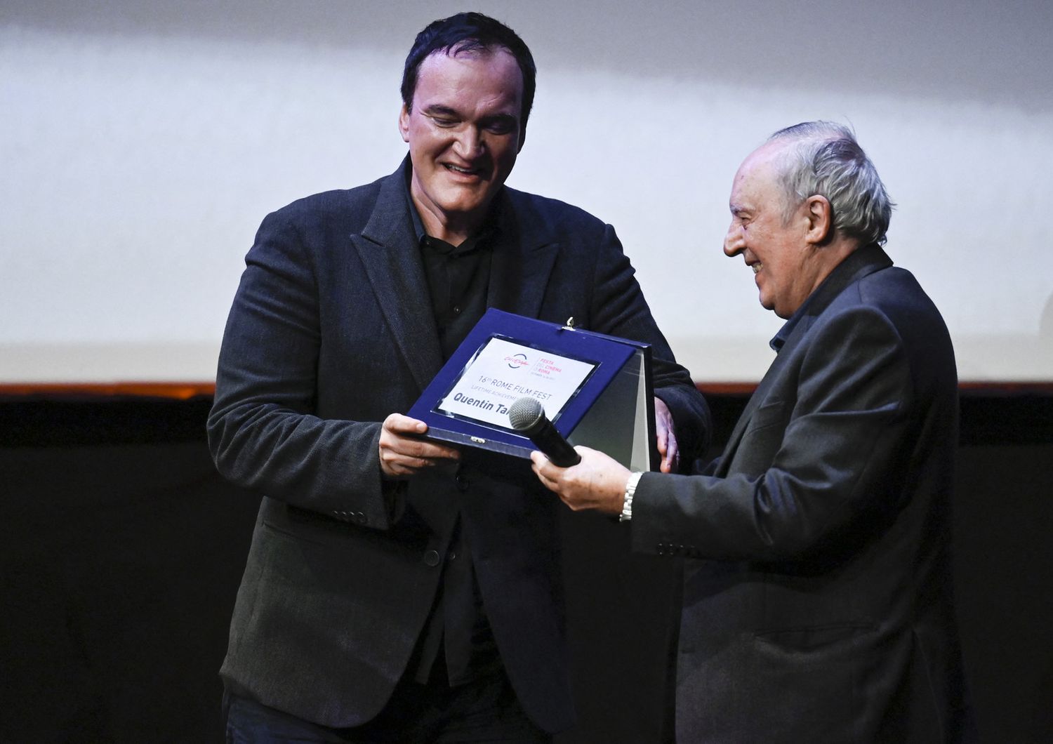 Quentin Tarantino con Dario Argento