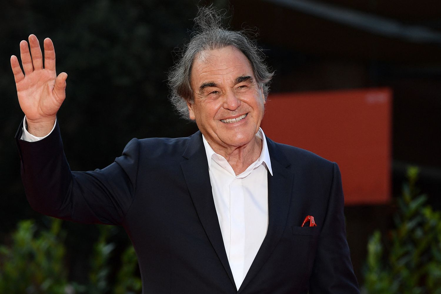 Il regista Oliver Stone, al Festival del cinema di Roma