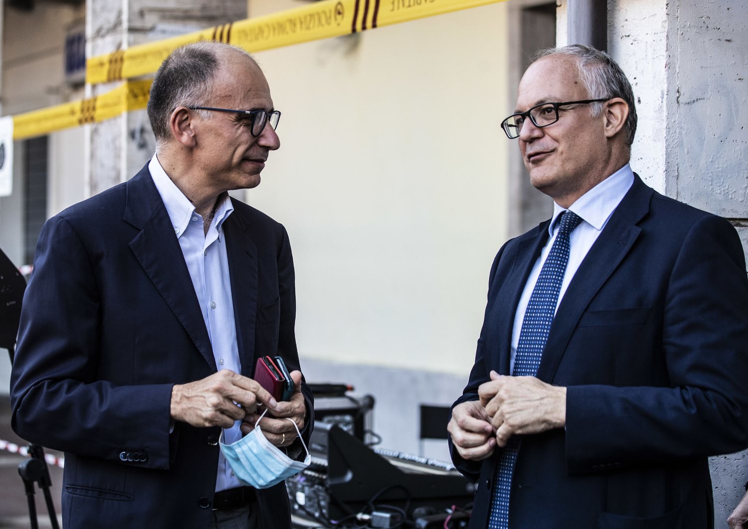 Enrico Letta e Roberto Gualtieri