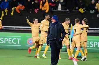 L'allenatore Jos&eacute; Mourinho dopo la rete del centrocampista del Bodo  Patrick Berg&nbsp;