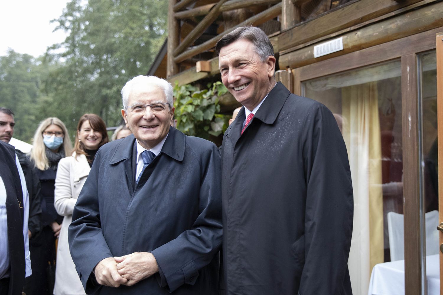Il Presidente della Repubblica, Sergio Mattarella con Borut Pahor Presidente della Repubblica di Slovenia&nbsp;