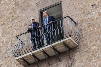 Il sindaco di Roma Roberto Gualtieri riceve il presidente della Regione Lazio Nicola Zingaretti&nbsp;