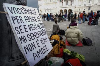 Le proteste a Trieste contro l'obbligo di Green pass