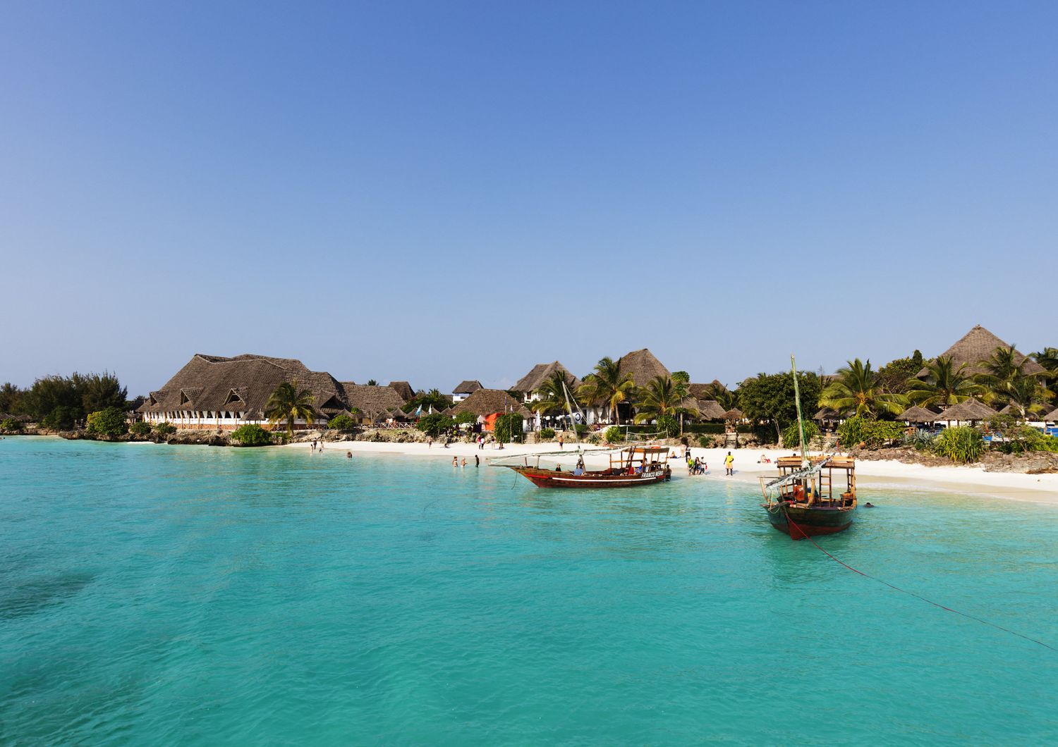 Una spiaggia di Zanzibar