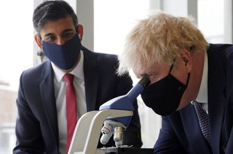 Rishi Sunak con Boris Johnson