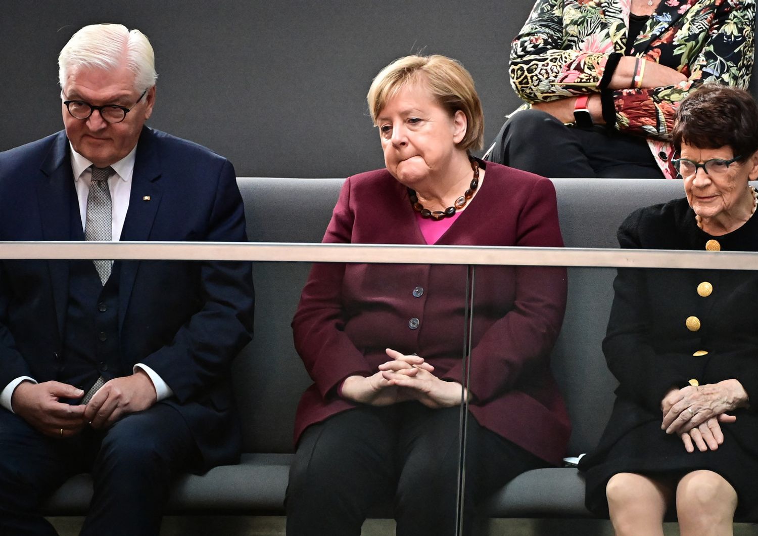Frank-Walter Steinmeier e Angela Merkel&nbsp;