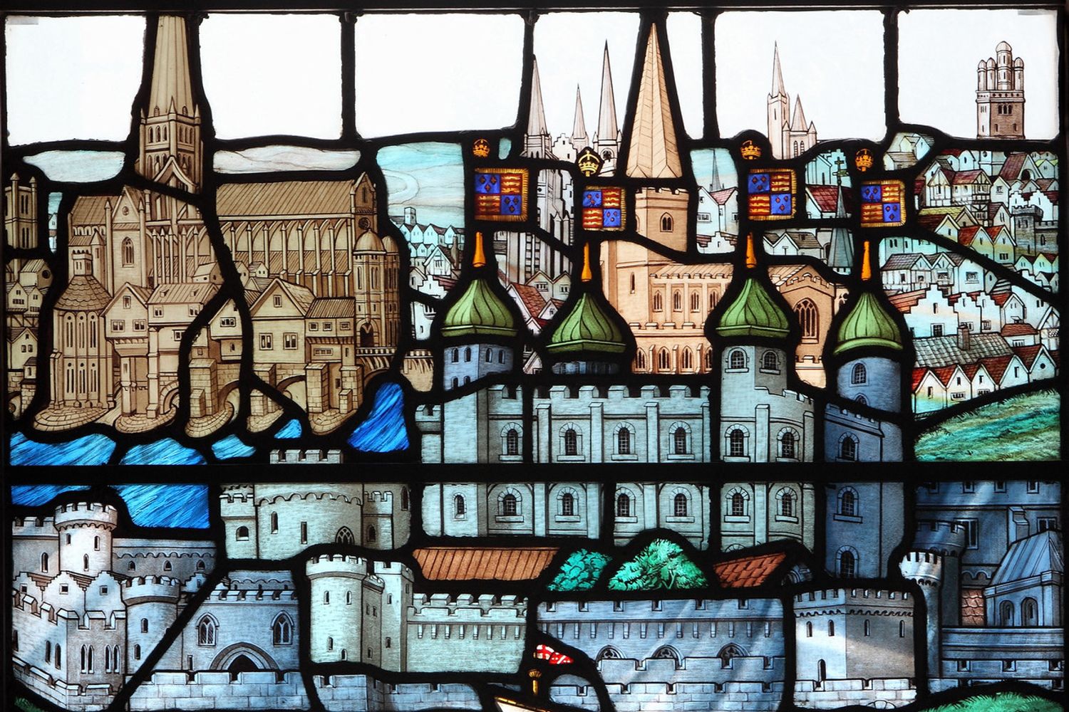 Vetrata, All Hallows by the Tower, Londra&nbsp;