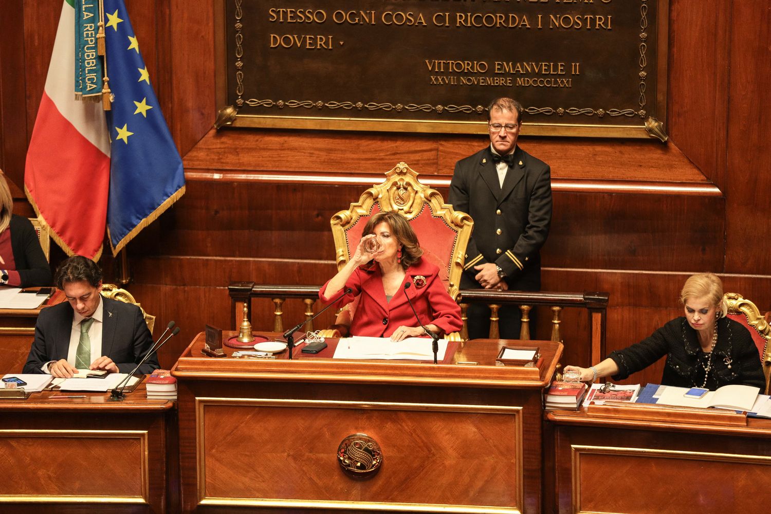 La presidente del Senato Maria Elisabetta Alberti Casellati