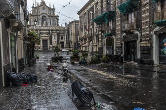 I danni causati dal nubifragio a Catania&nbsp;