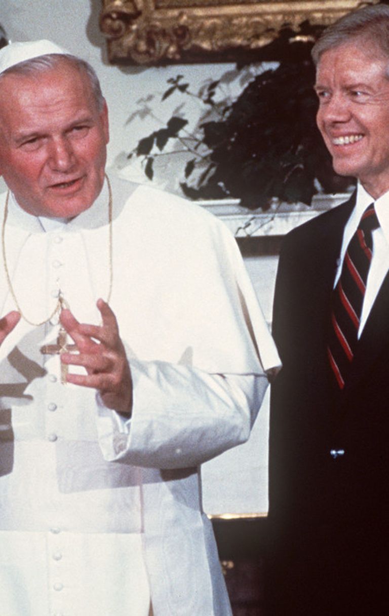 Jimmy Carter e papa Giovanni Paolo II