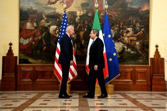 Il presidente Usa, Joe Biden, e il premier italiano, Mario Draghi