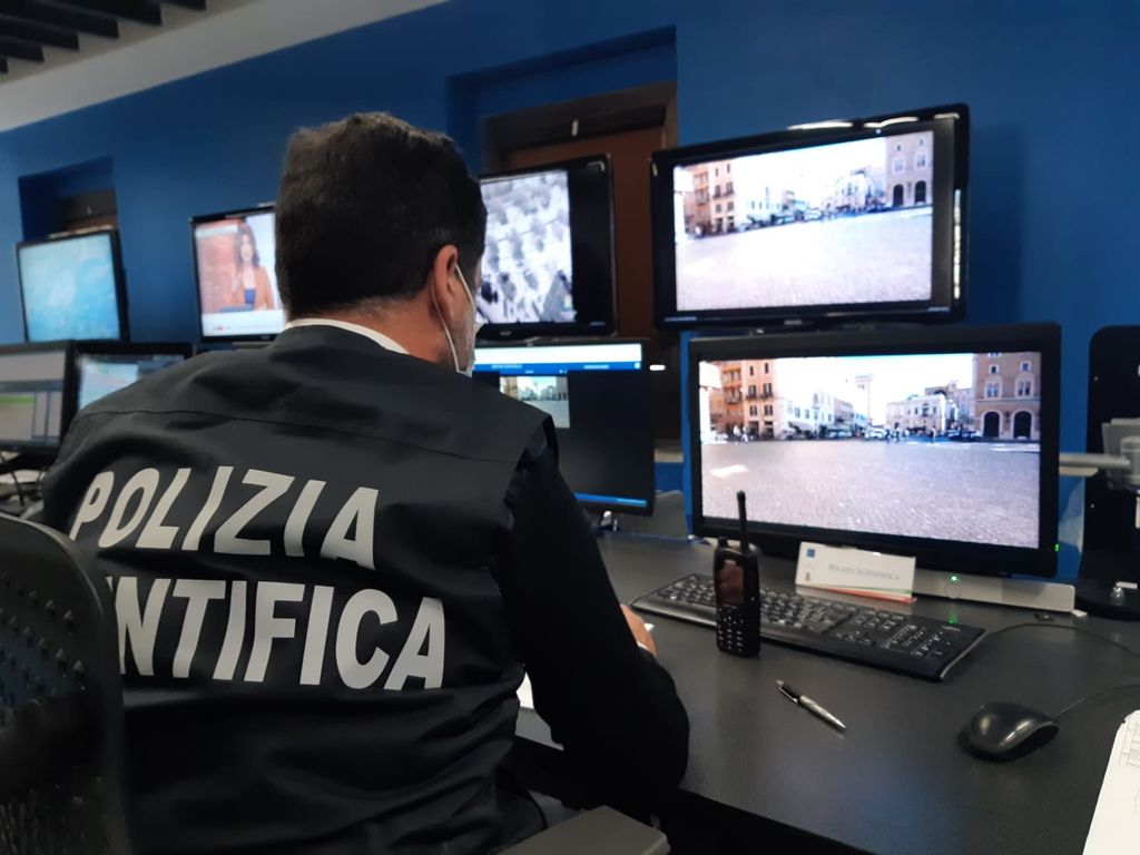 La sala operativa della task force per la sicurezza del G20