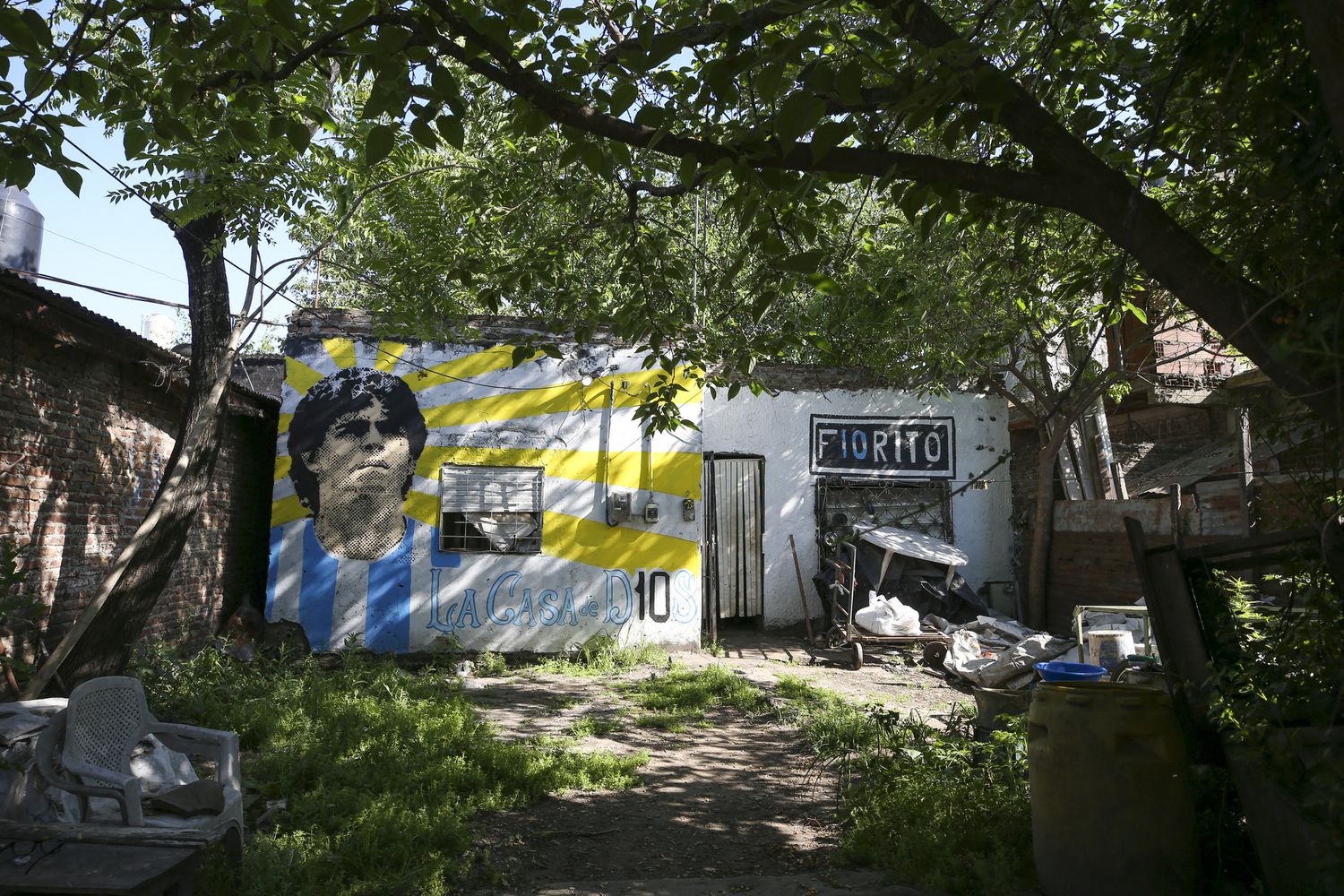 Villa Fiorito a Buoenos Aires, la casa dove Maradona nacque 61 anni fa. &Egrave; stata proclamata 'sito di interesse nazionale'