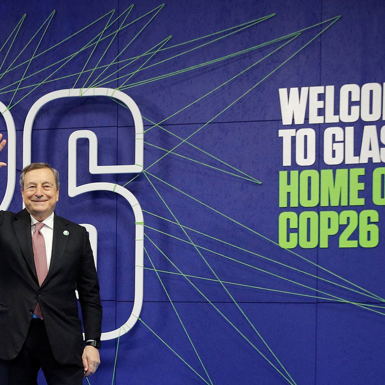 Draghi alla COP26 di Glasgow
