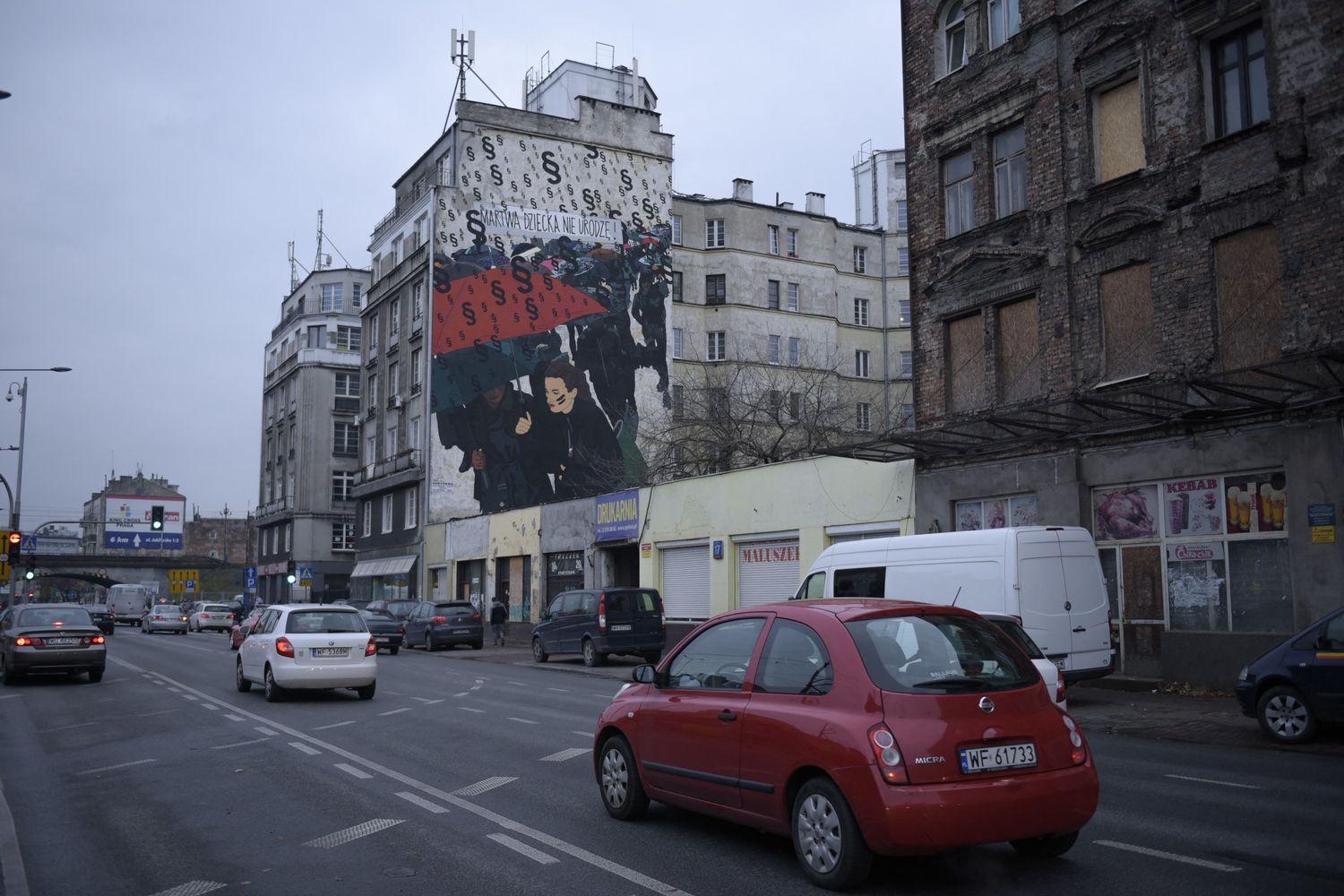 Una strada di Varsavia