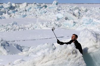 Selfie tra i ghiacci