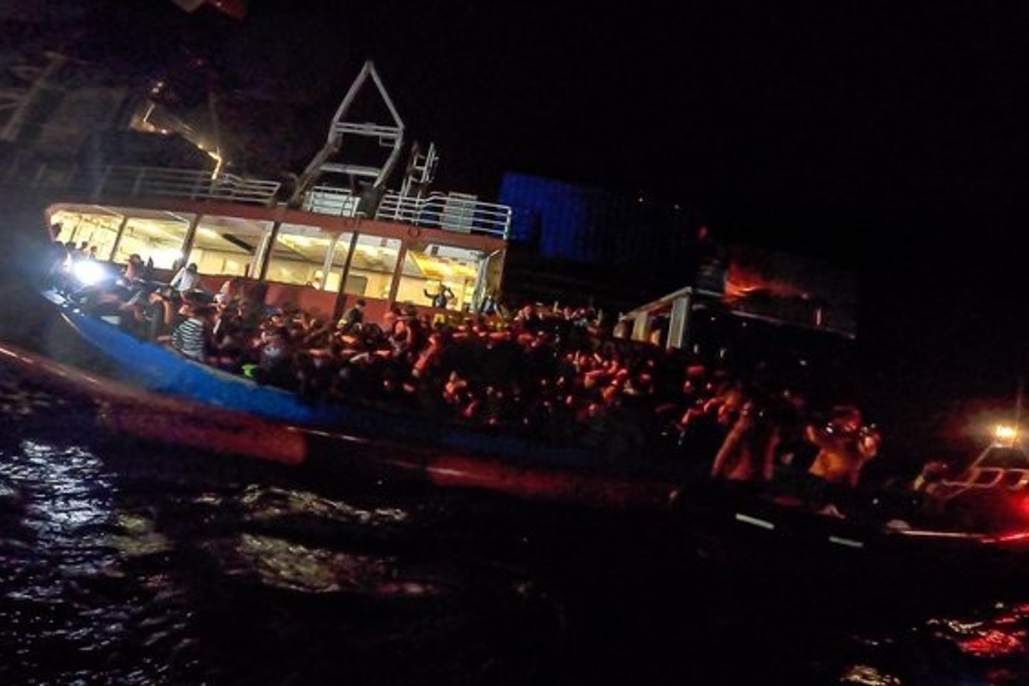 Il salvataggio da parte della Ong Sea-Eye&nbsp;