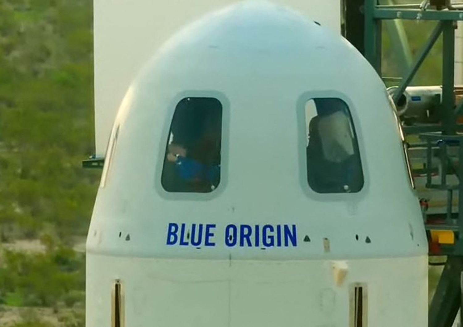 La capsula spaziale di Blue Origin, azienda astronautica di Jeff Bezos