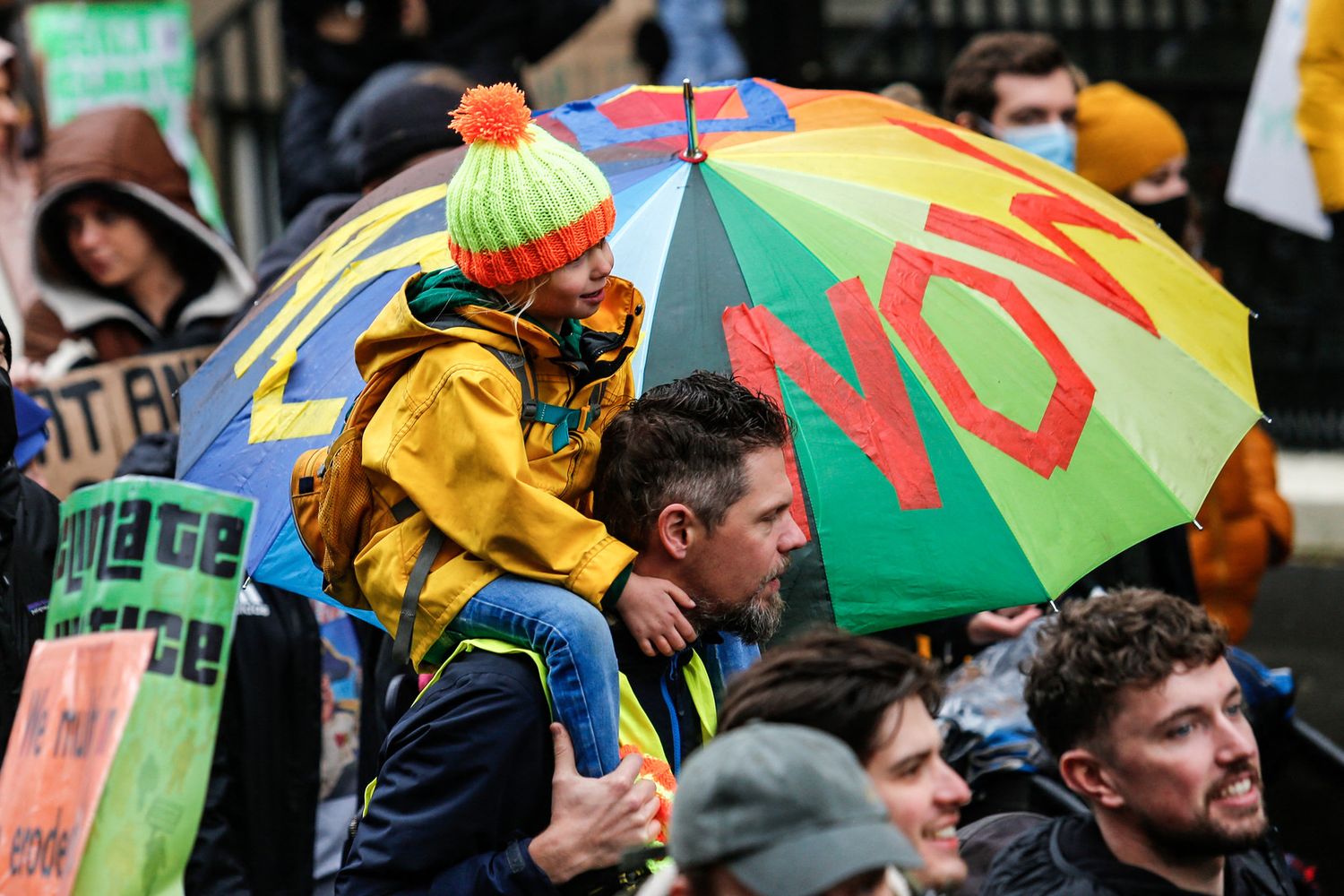 Corteo per l'ambiente a Glasgow