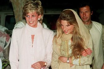 Jemima Khan e Lady Diana nel 1996&nbsp;
