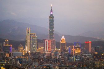 Veduta di Taipei a Taiwan