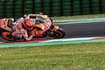 Marc Marquez sulla pista di Misano
