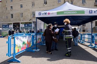 Vaccinazione contro il Covid all'ospedale San Gennaro di Napoli&nbsp;