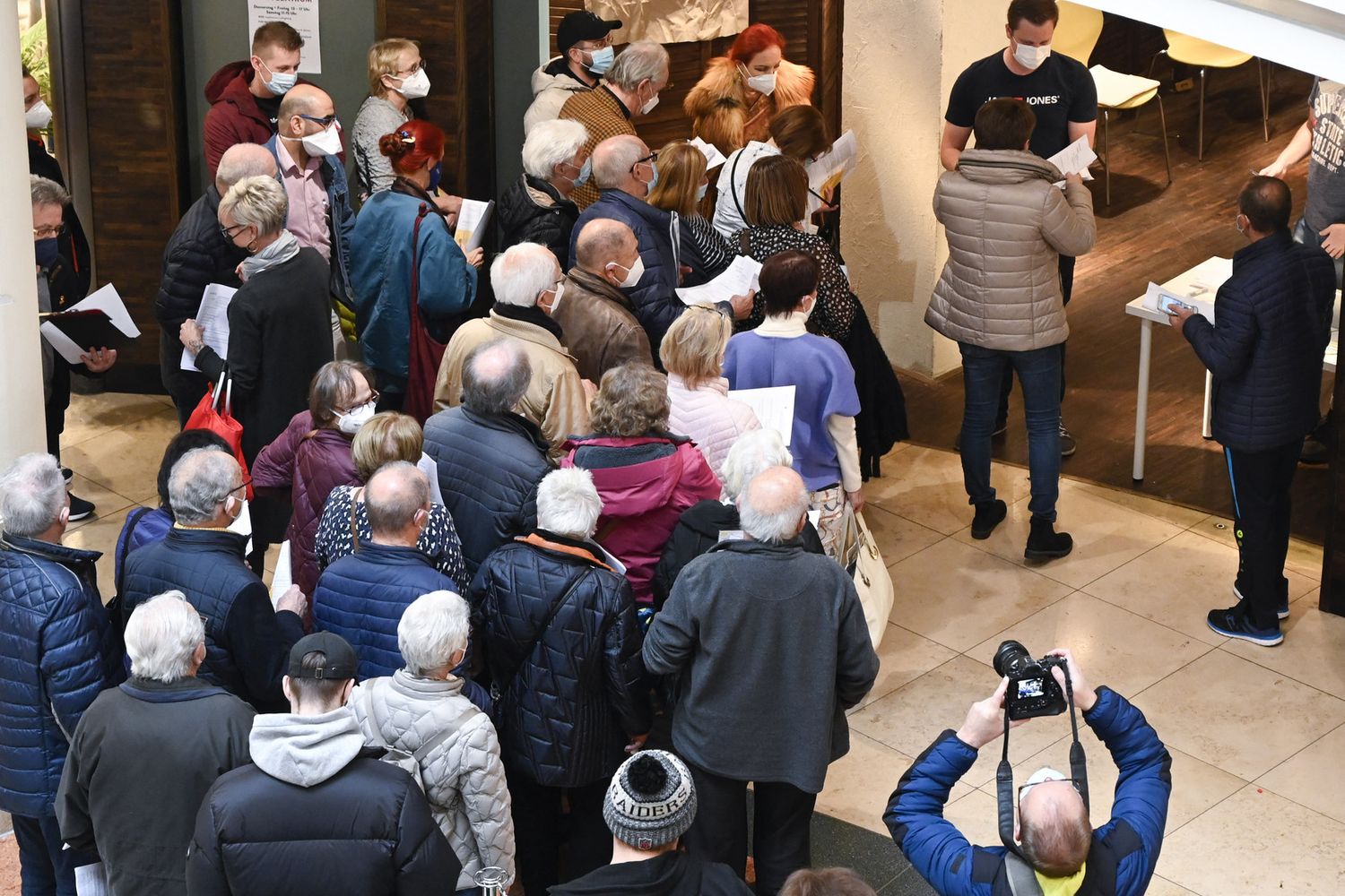 Un centro vaccinale a&nbsp;Ludwigsburg, Germania