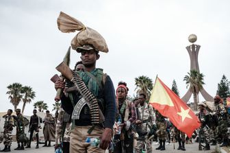 I combattenti del Fronte popolare di liberazione del Tigray (TPLF)&nbsp;