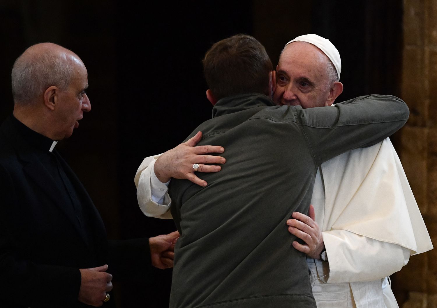 Papa Francesco ad Assisi accoglie i poveri&nbsp;