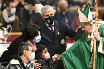 Papa Francesco nella Basilica di San Pietro per la Giornata Mondiale dei Poveri&nbsp;