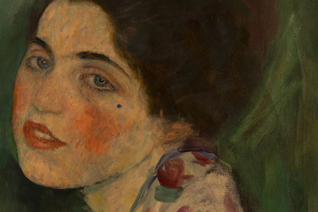 Gustav Klimt, Ritratto di signora, 1916-1917, particolare
