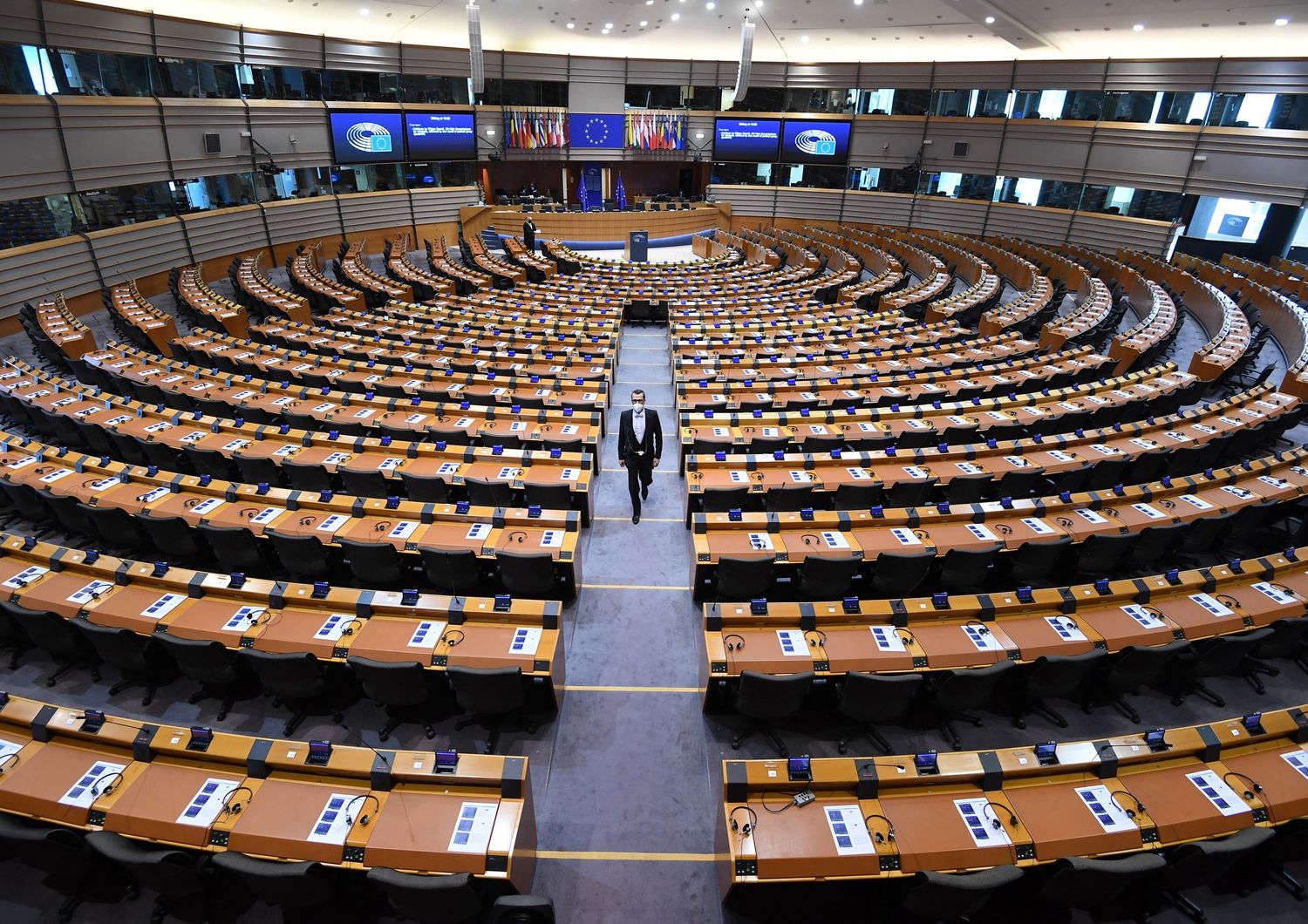 L'aula del Parlamento europeo