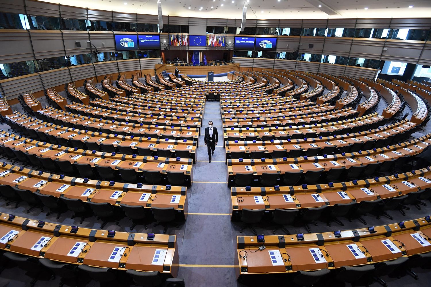 L'aula del Parlamento europeo