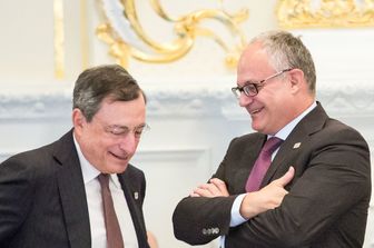 Mario Draghi e Roberto Gualtieri