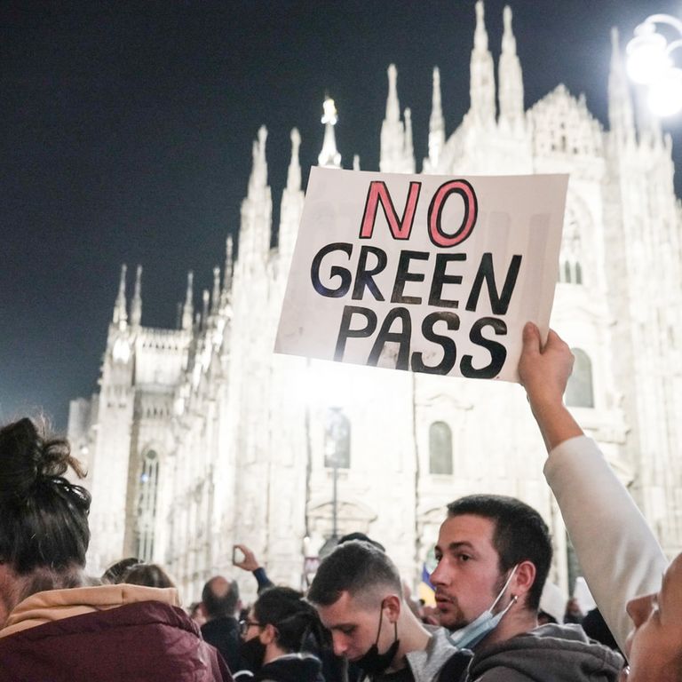 Manifestazione 'no green pass'&nbsp;