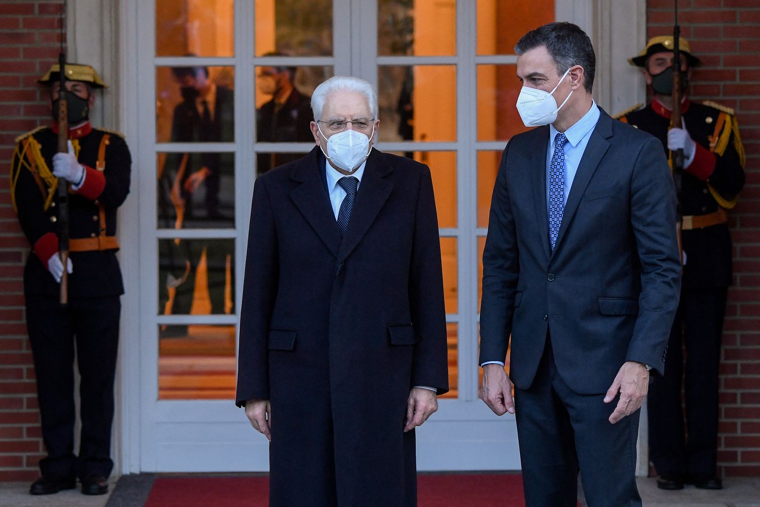Il presidente Mattarella e il premier spagnolo Pedro Sanchez