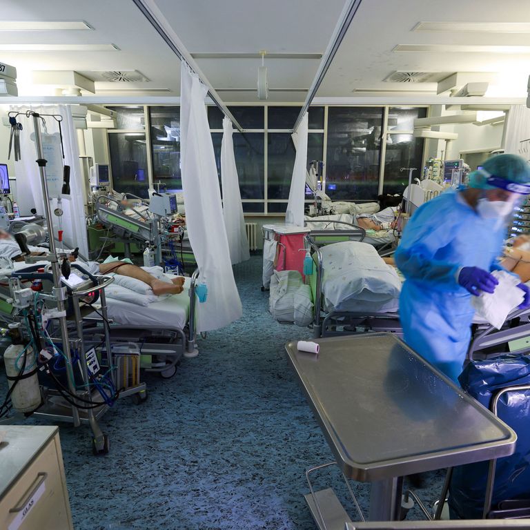 Reparto di terapia intensiva per il Covid a Lipsia&nbsp;