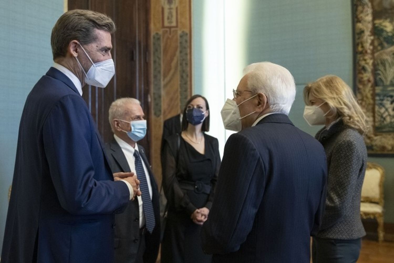 Il Presidente della Repubblica, Sergio Mattarella, al quirinale in occasione della celebrazione de &quot;I Giorni della Ricerca&quot;&nbsp;