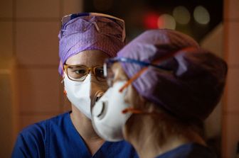 Infermiere tedesche in un ospedale Covid