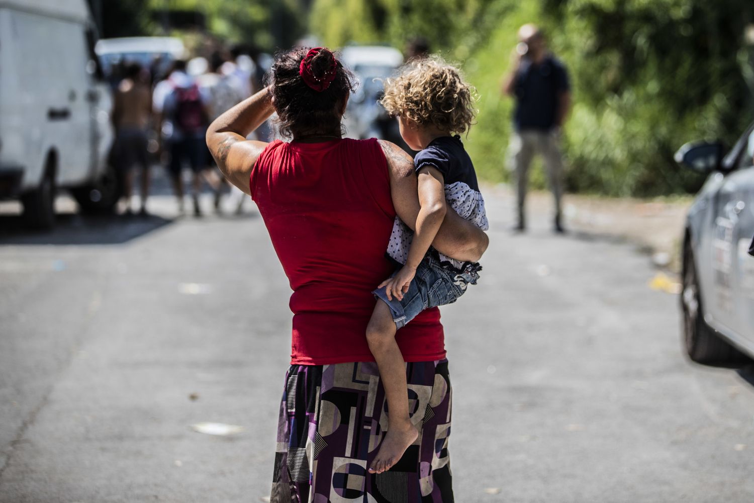 Controlli in un campo nomadi&nbsp;