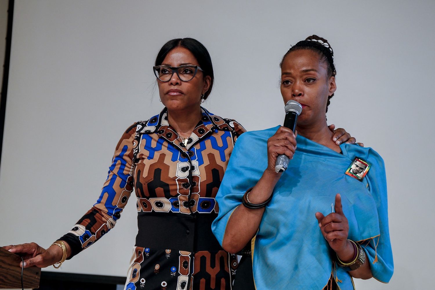 Le due figlie di Malcom X,&nbsp;Malikah e Malaak