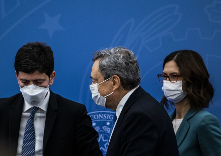 Speranza, Draghi e Gelmini